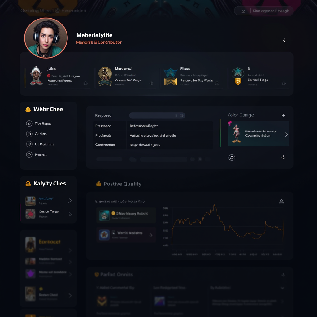 Gaming community forum profile page displaying a respected contributor's achievements, including multiple helpful badges, community awards, positive feedback comments, and statistics showing their impact on helping other players