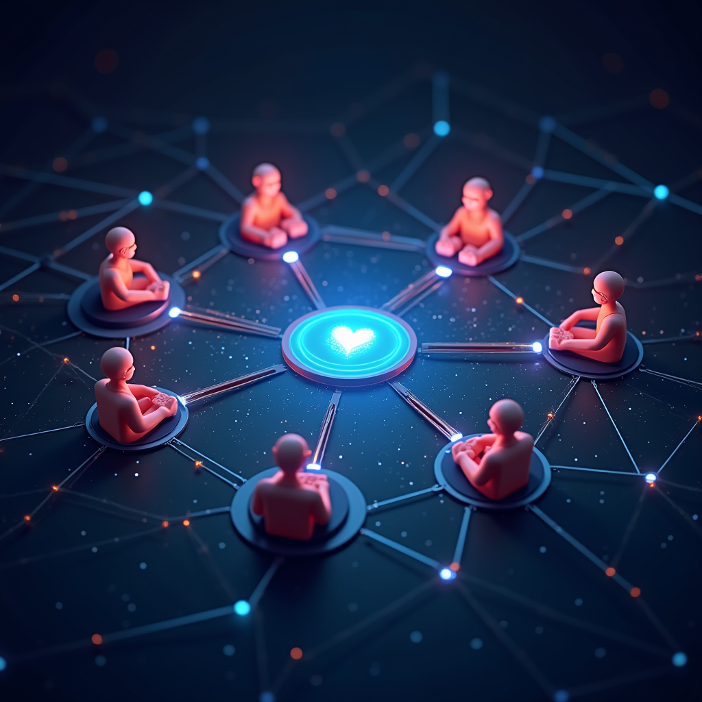 Conceptual image showing interconnected gaming community members, content creators, and players forming a network of trust and shared experiences, representing the modern ecosystem of gaming evaluation and community-driven decision making