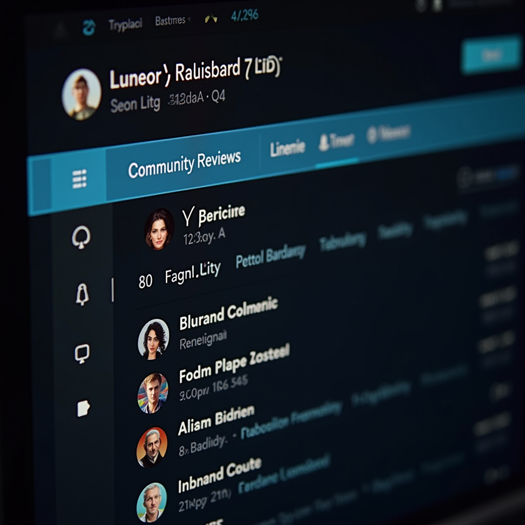 Modern game storefront interface showing integrated community reviews, playtime statistics, and user-generated content, demonstrating platform adaptation to community-driven evaluation