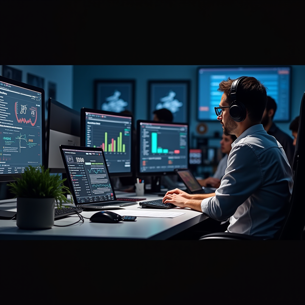 Behind-the-scenes view of content creation process showing team members analyzing gaming data, reviewing community feedback, and collaborating on articles